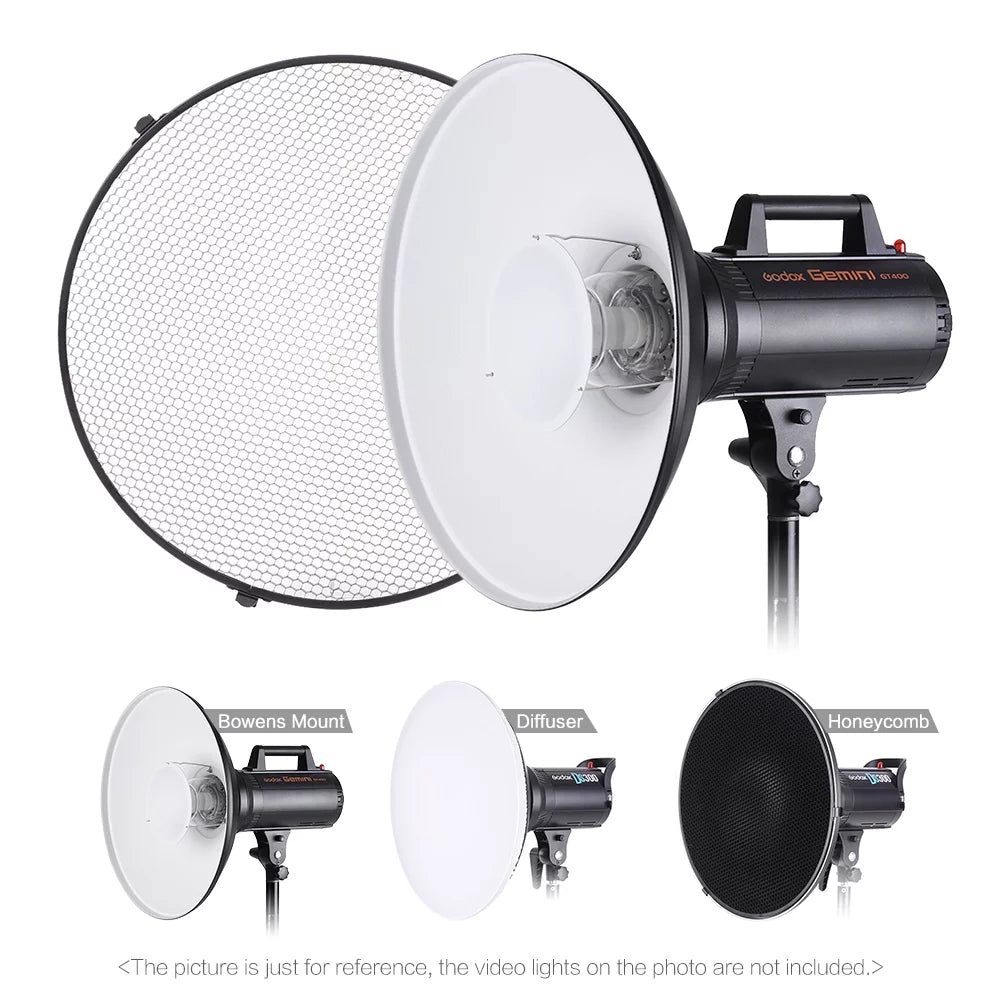 41cm Speedlite Strobe Lighting Diffuser Beauty Dish Lampshade Bowens Mount B41634