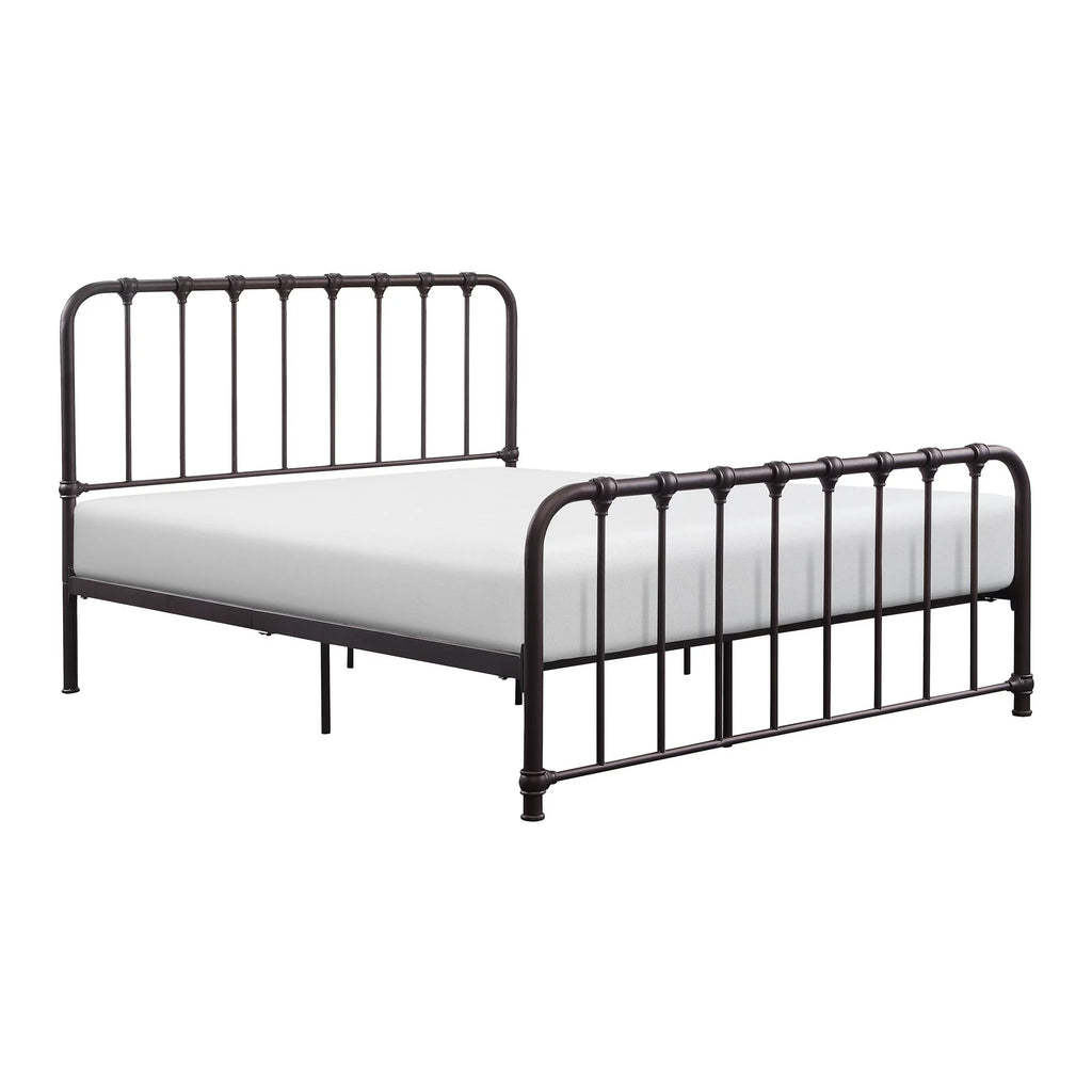 Metal Platform Bed Full Navy Blue L929