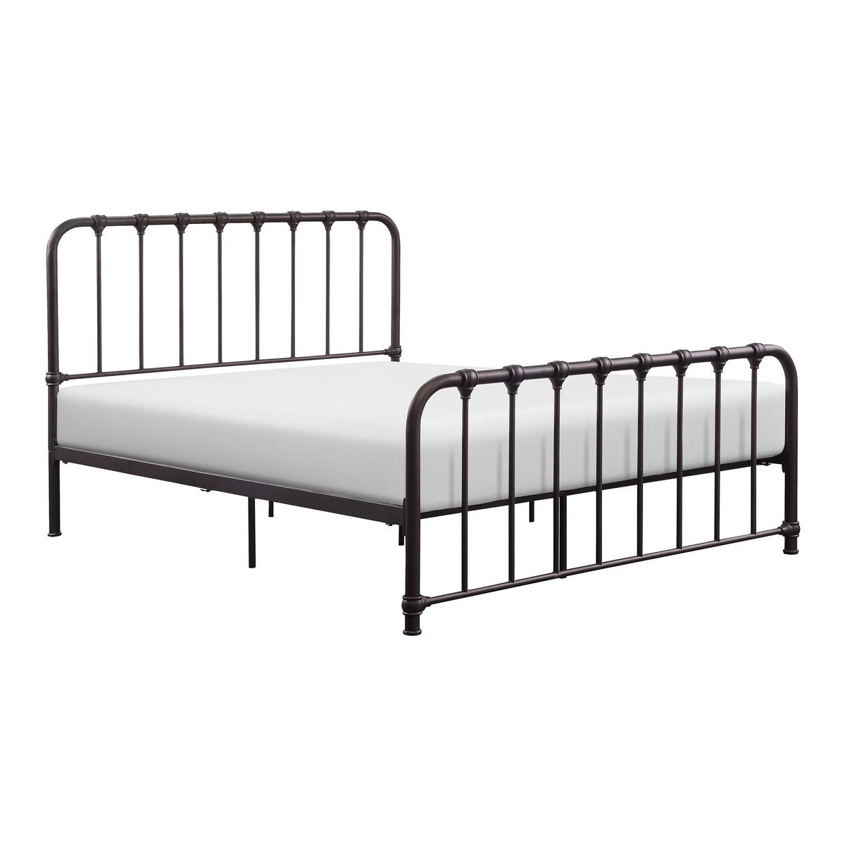Metal Platform Bed Full Navy Blue L929