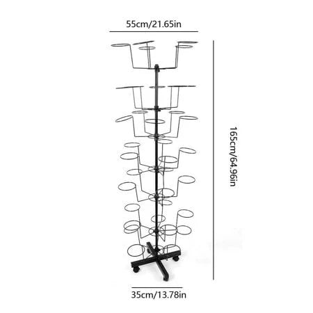 7 Tier 35 Hooks Rotating Hat Rack Stand S84197