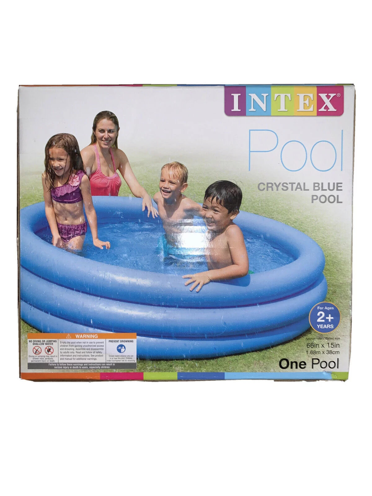 Crystal Blue Kids Outdoor Inflatable Swimming Pool T881