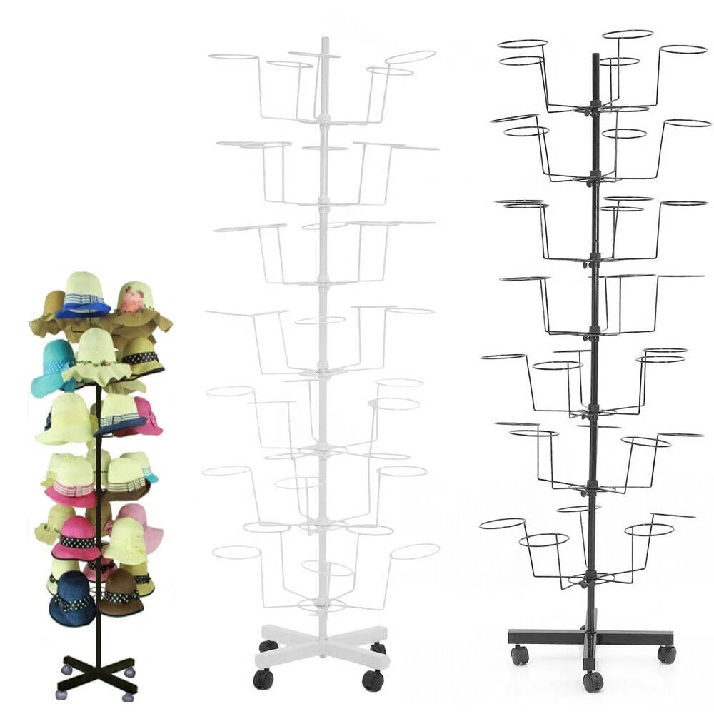7 Tier 35 Hooks Rotating Hat Rack Stand S84197