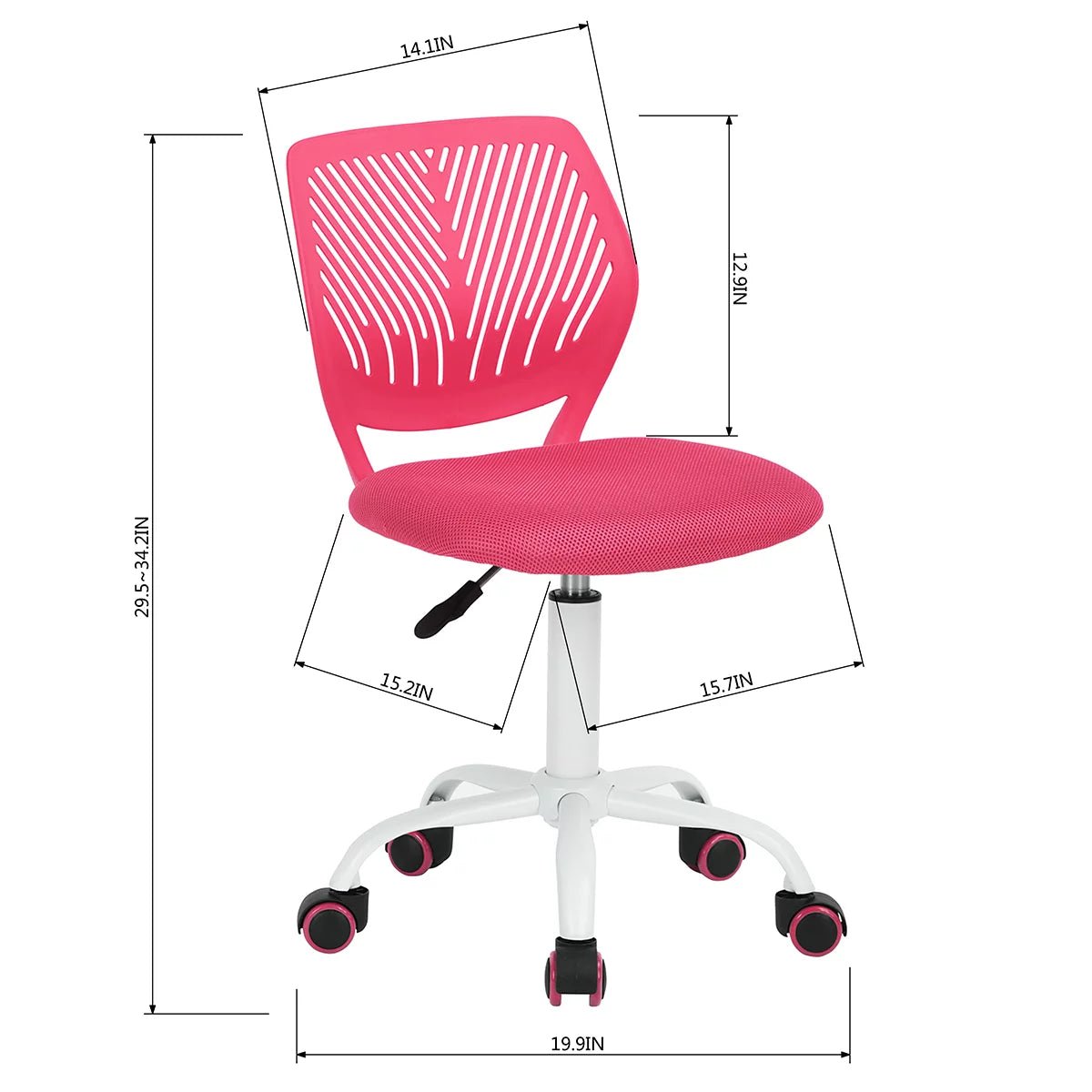 Pink Ergonomic Mesh Office Chair C293