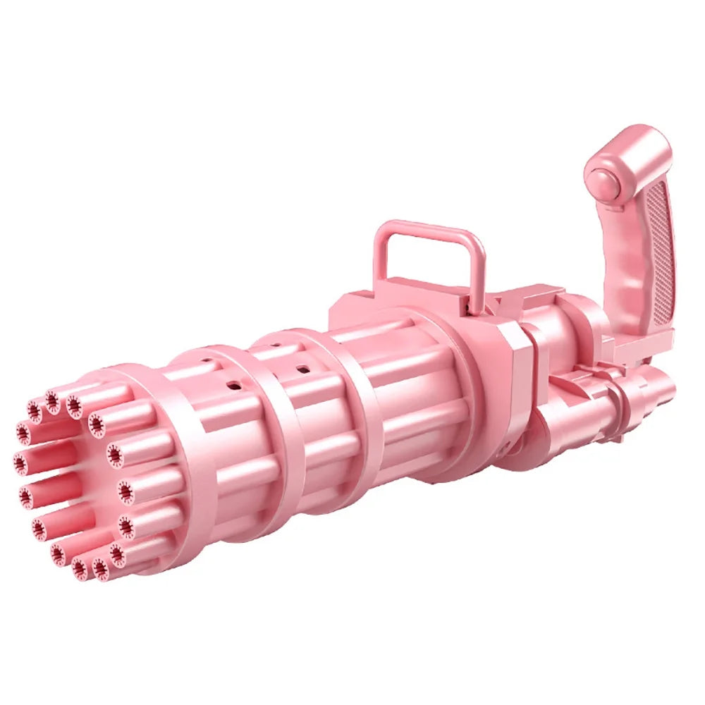 Pink 15-Hole Automatic Bubble Machine Gun K66740