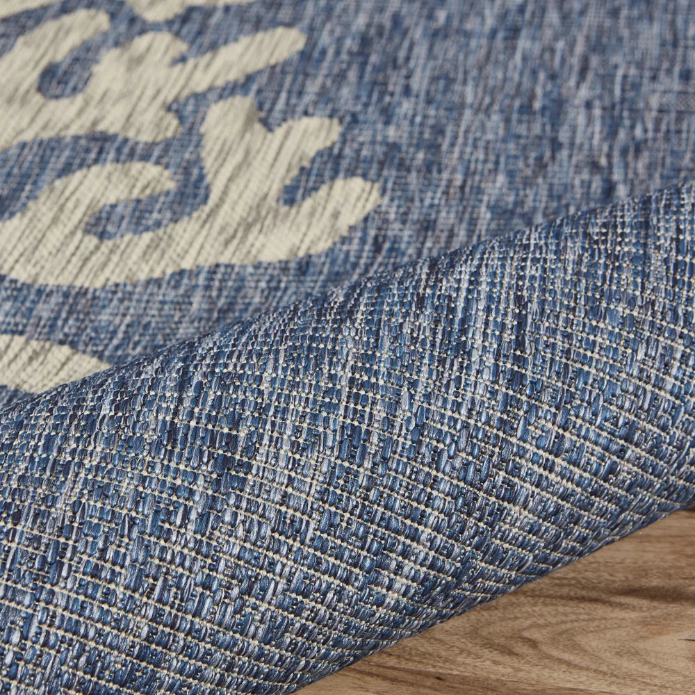 Blue/Gray 8' x 9' Outdoor Rug D45878