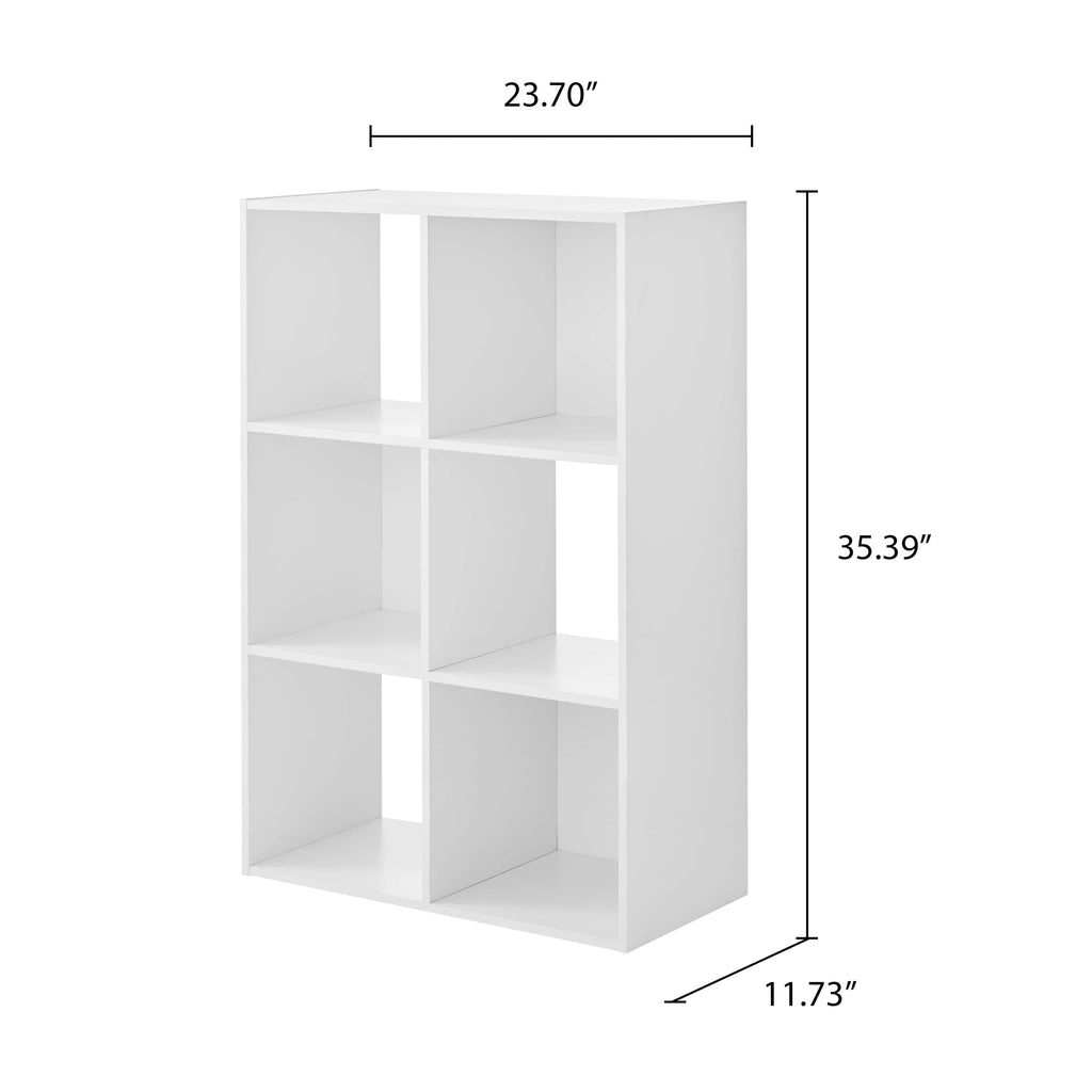 6-Cube White Storage Organizer G967