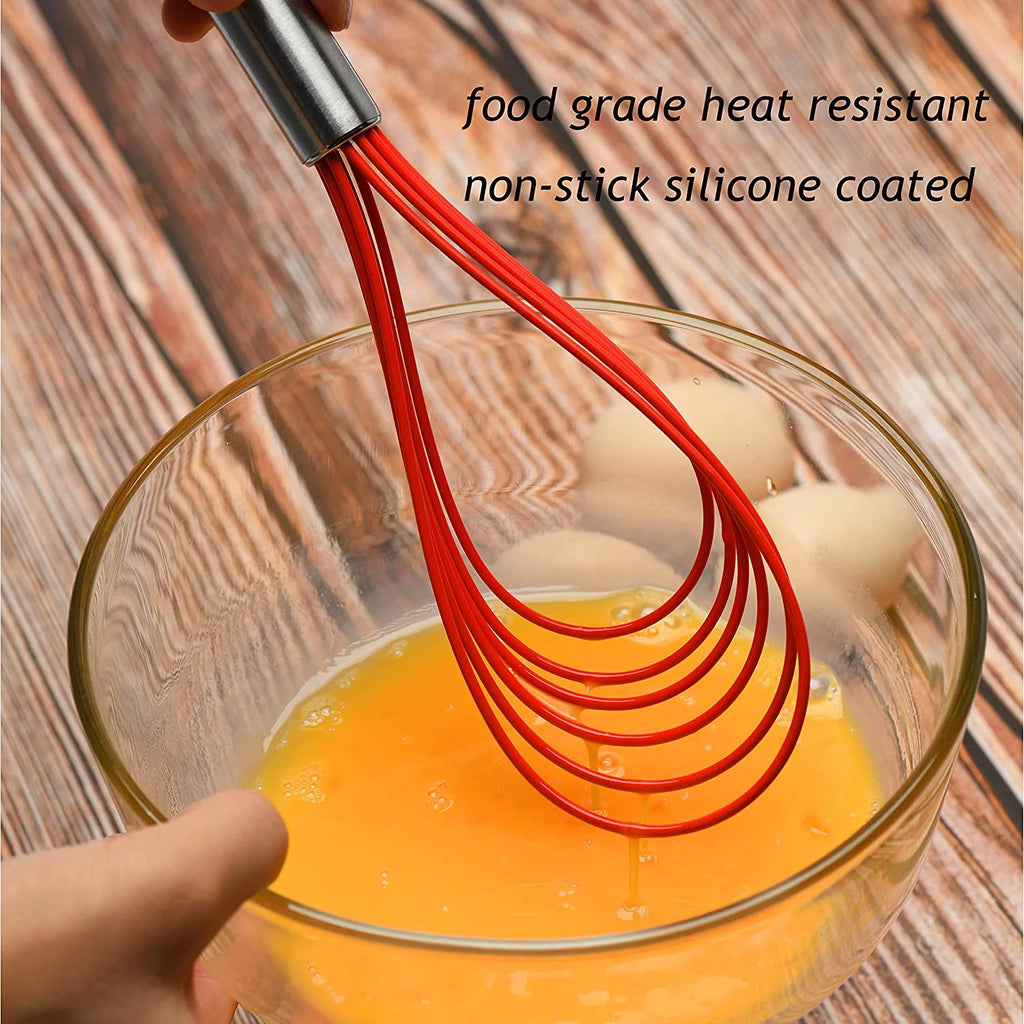 Stainless Steel 3 Pack Silicone Whisk Set C5294