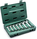 23-Piece Full-Polish Metric Combination Wrench Set with Offset Box Ends and Tool Roll A776