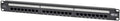 Cat6 24-Port PoE+ Patch Panel, RJ45 Ethernet, 1U Rackmount, Black Q70581