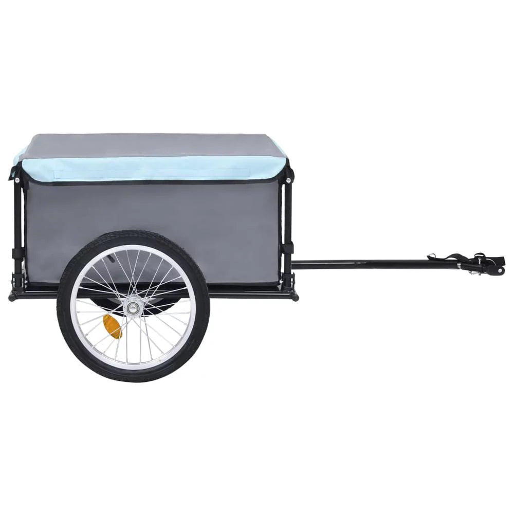 Bike Cargo Trailer Black and Blue 143.3 lb U92007