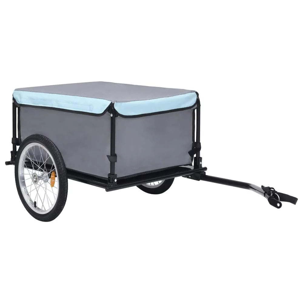 Bike Cargo Trailer Black and Blue 143.3 lb U92007