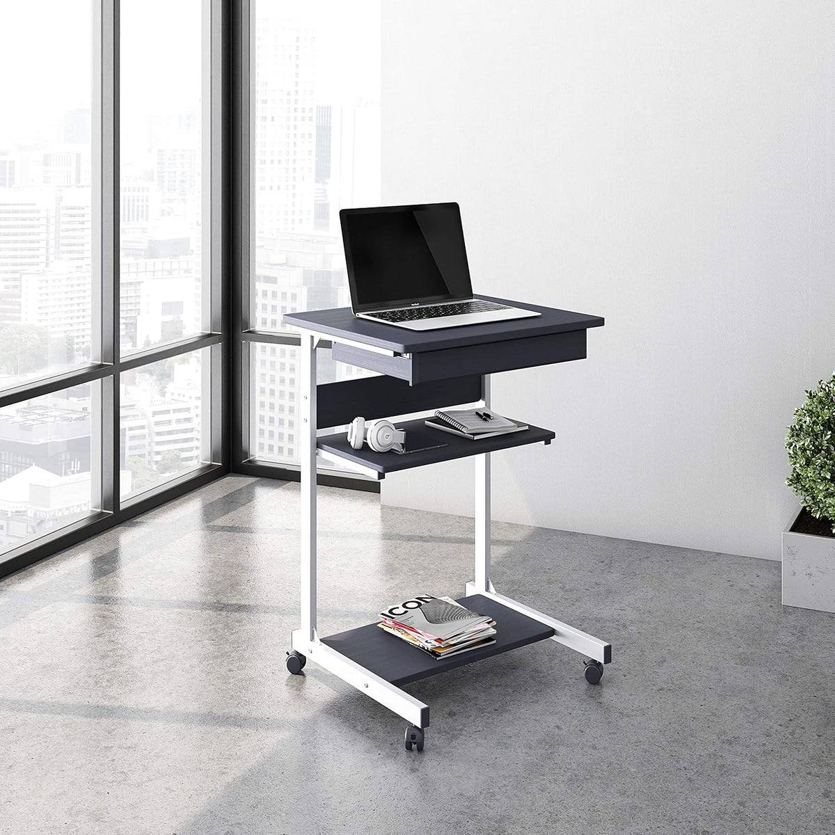Graphite Metal Laptop Desk T98889