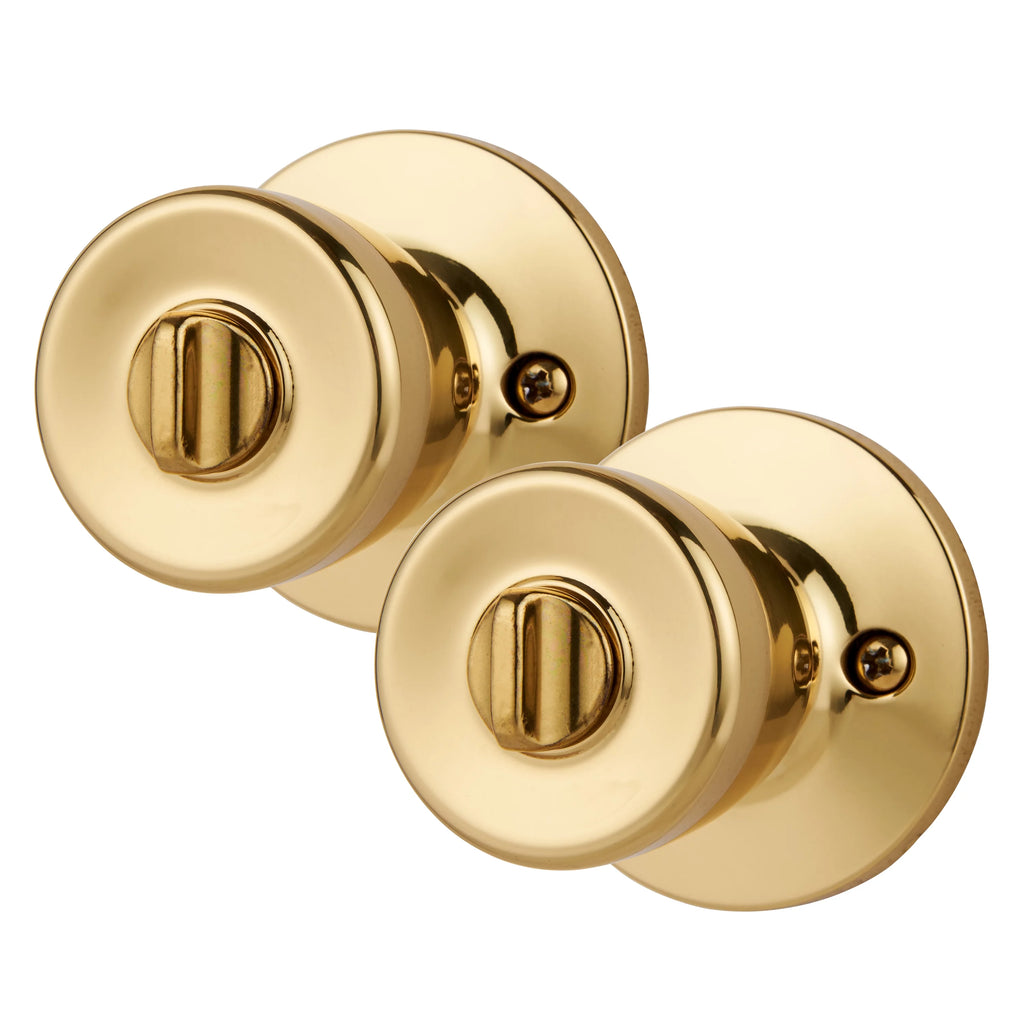 Keyed Entry Stainless Steel Tulip Doorknob Twin Pack Y244641