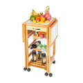 Black Rolling Kitchen Cart C97498
