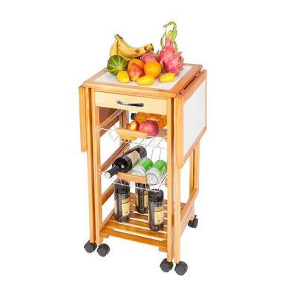 Black Rolling Kitchen Cart C97498