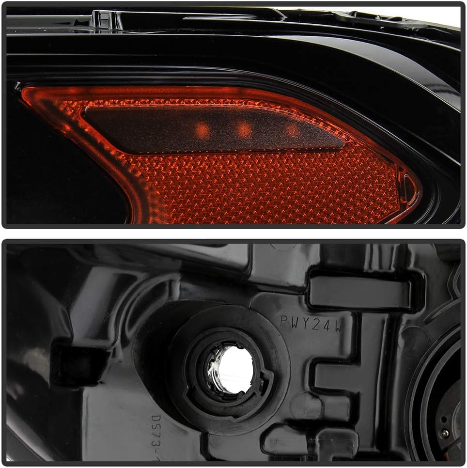 Black Housing Projector Headlights Headlamps Assembly P7949