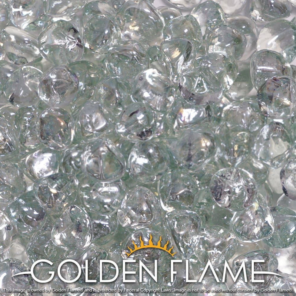 10-Pound Caribbean Blue Fire Glass E7600