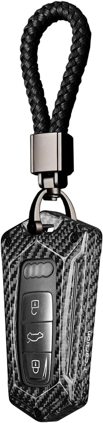 Carbon Fiber Key Fob Cover Case Black Pack of 2 B643799
