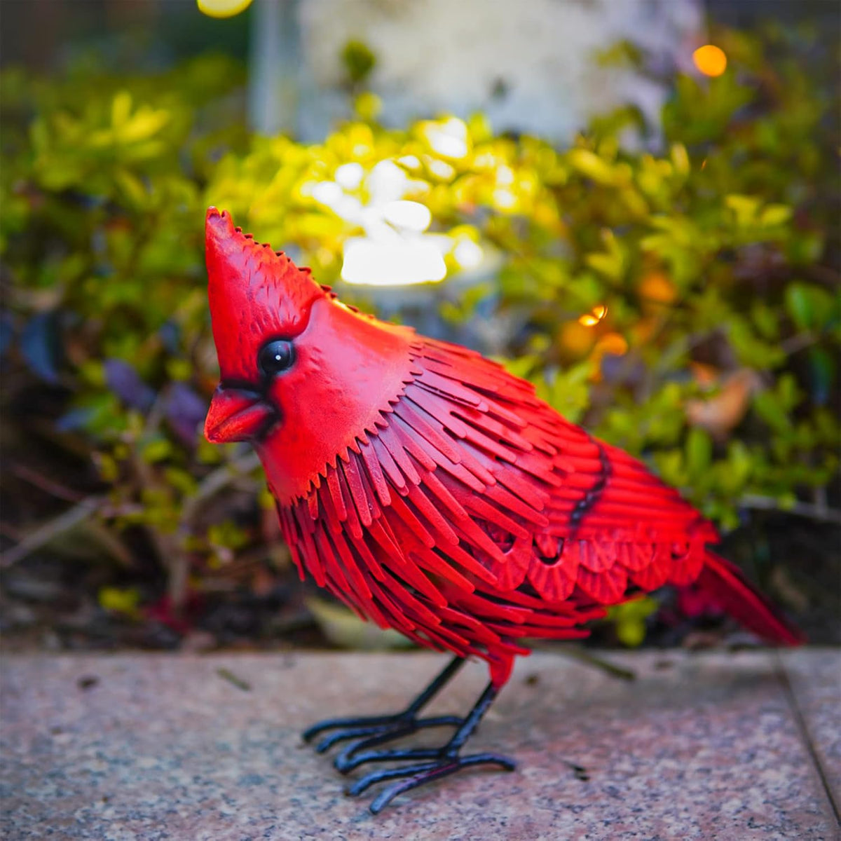 Red Bird Statue Garden Decor M398