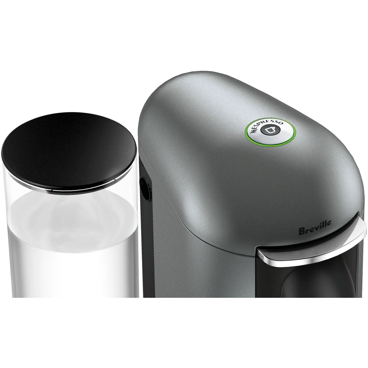 Titanium and Black Coffee & Espresso Single-Serve Machine and Milk Frother A9729