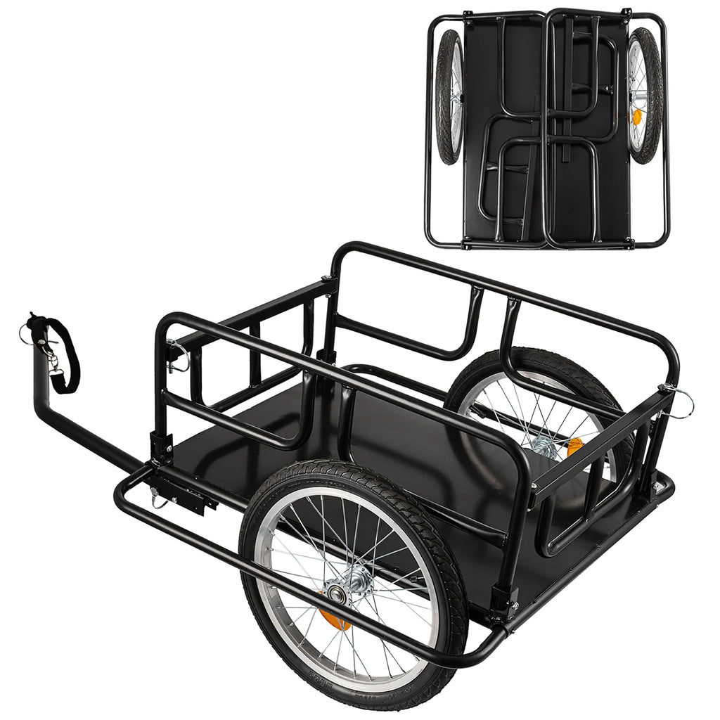 Foldable Bike Cargo Trailer with 16'' Wheels G957166