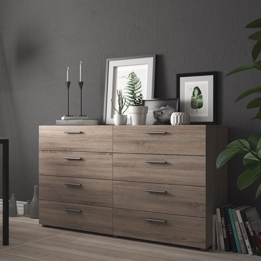 White 8 Drawer Double Dresser M293500