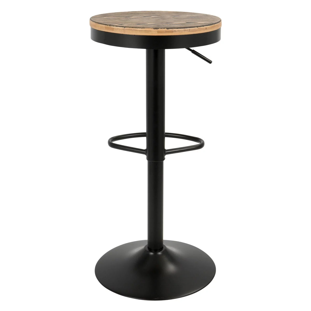 Adjustable Wood Bar Stool Set of 2 E697