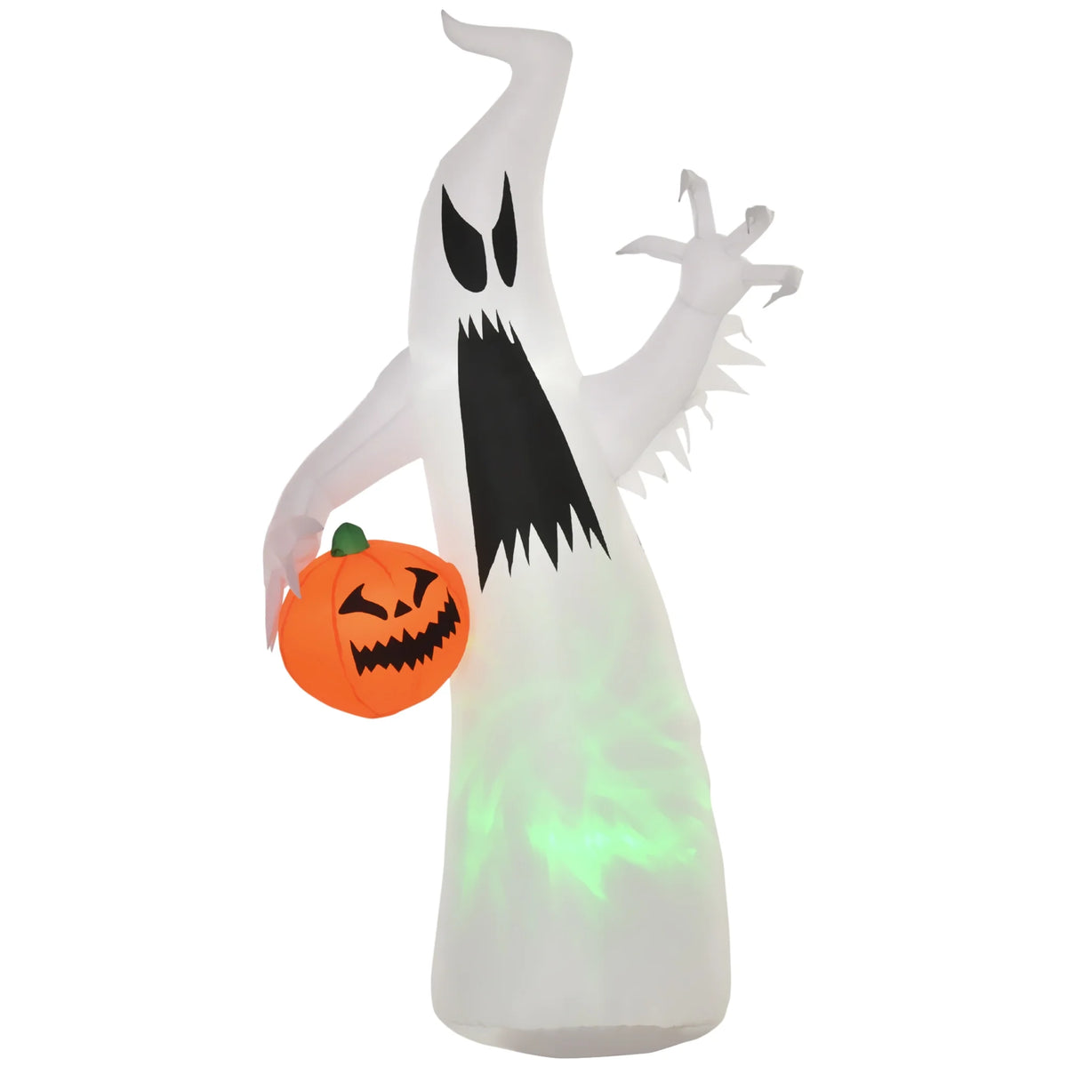 Halloween Inflatables Ghost with Pumpkin LED Yard Decor Q68057