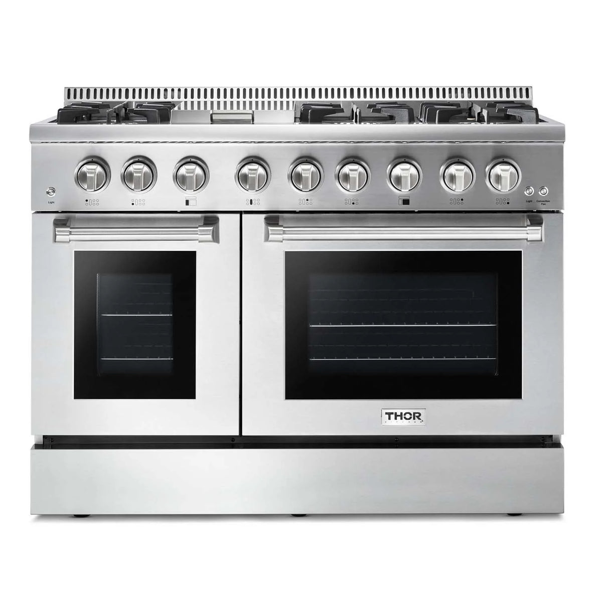 48 in. Propane Gas Burner Electric Oven Range in Stainless Steel Z39552