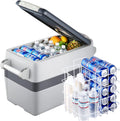 Portable 12V Compressor Refrigerator Freezer, Dual Zone, 43 Quarts W632