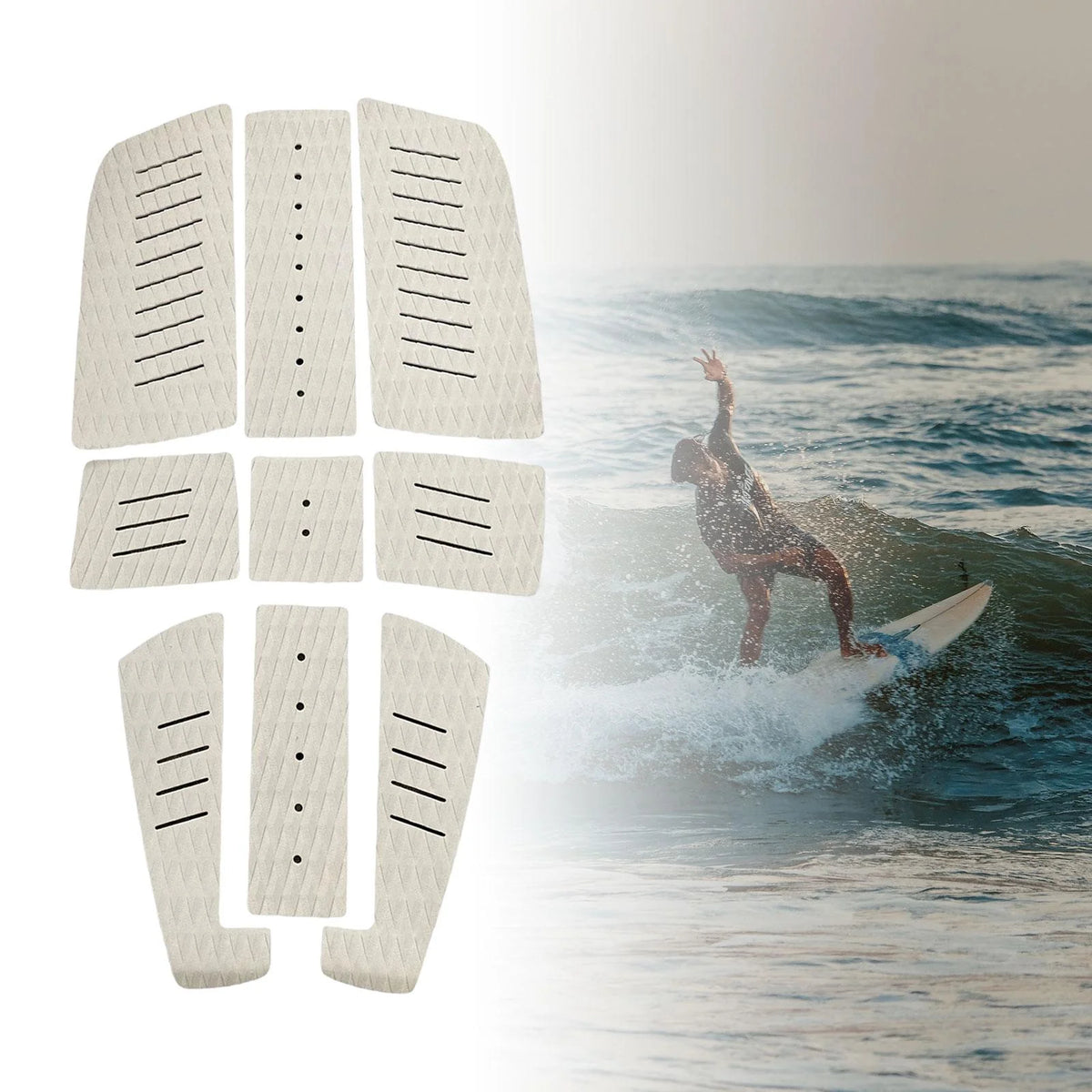 Gray Surfboard Traction Pad Y66120