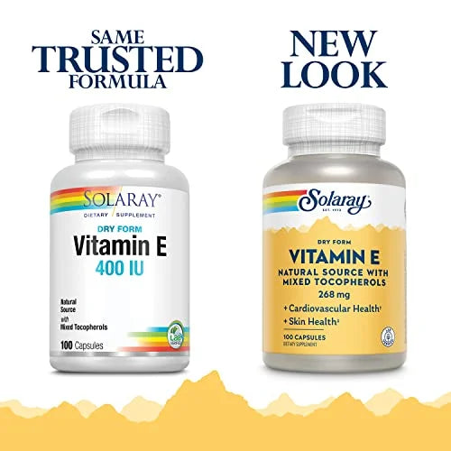 Vitamin E 400 IU Mixed Tocopherols 100 Capsules D6663