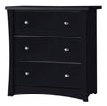 Black 3 Drawer Chest O17568