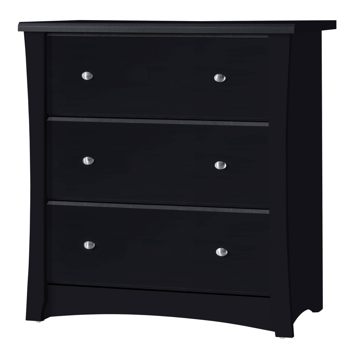 Black 3 Drawer Chest O17568