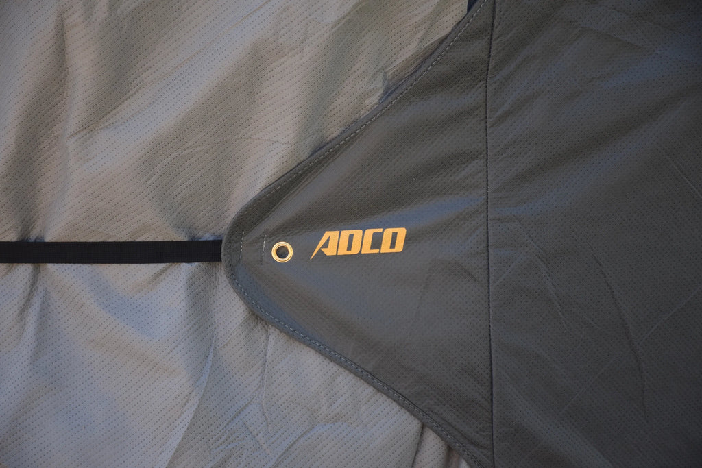 Gray/White Olefin Travel Trailer Cover 24' 1" - 26' E6321