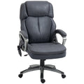 Gray Executive Office Chair with Vibration Massage W25457