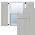 White Composite Board-n-Batten Shutters (Per Pair) R48280