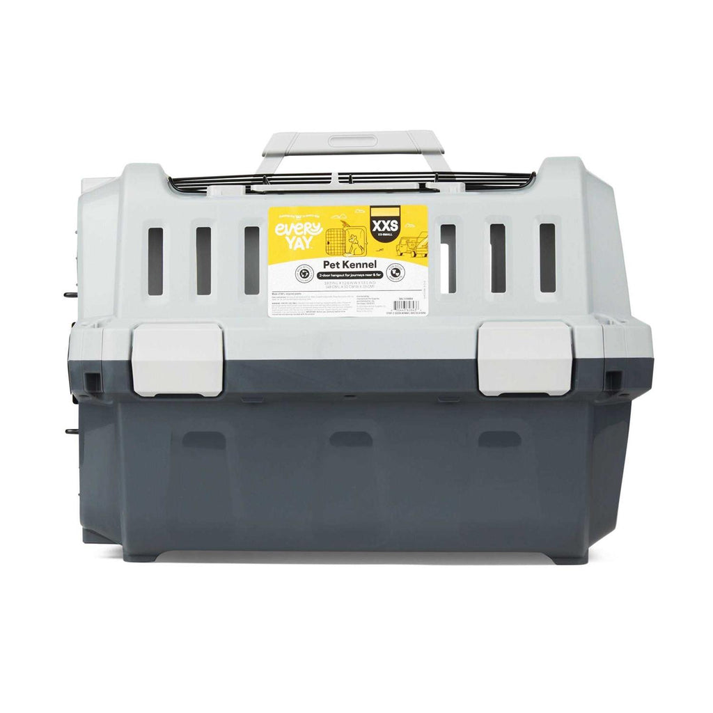 Grey 2-Door Pet Kennel R607