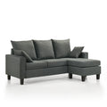 Dark Gray L-Shape Sectional Sofa P828