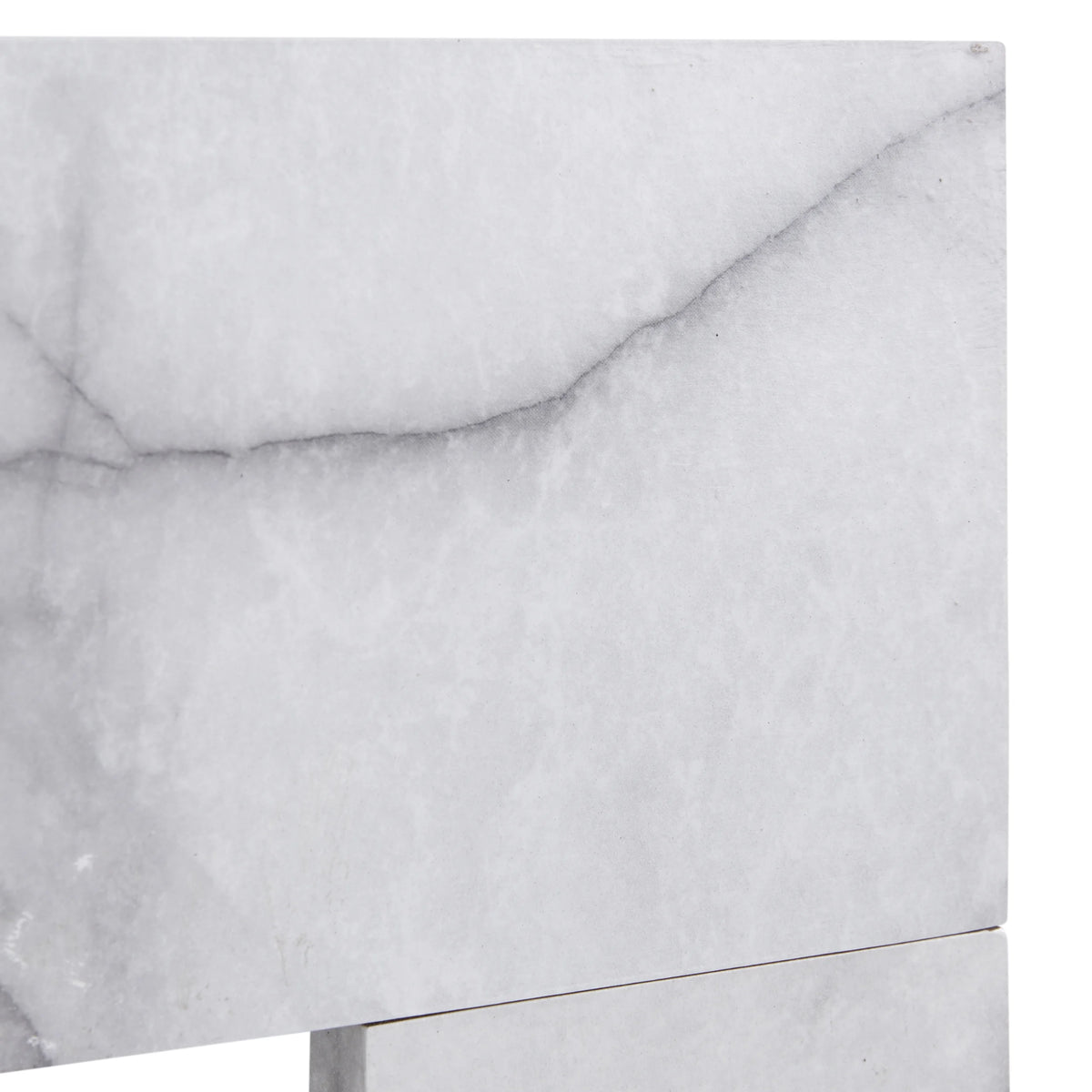 White Electric Fireplace with Faux Marble A762