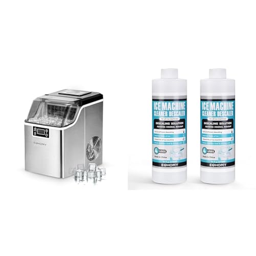 Ice Cube Maker Machine Countertop, 45Lbs/Day, Self-Cleaning Portable Compact, with Ice Scoop & Basket I13146