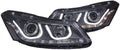 Projector Headlights with U-Bar Black P8589