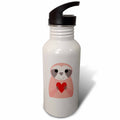 Pink Sloth Cartoon 21oz Water Bottle O3649