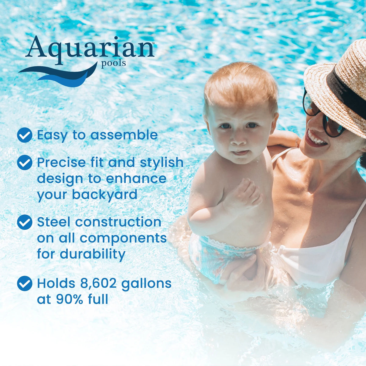 Khaki Round Above Ground Swimming Pool O604