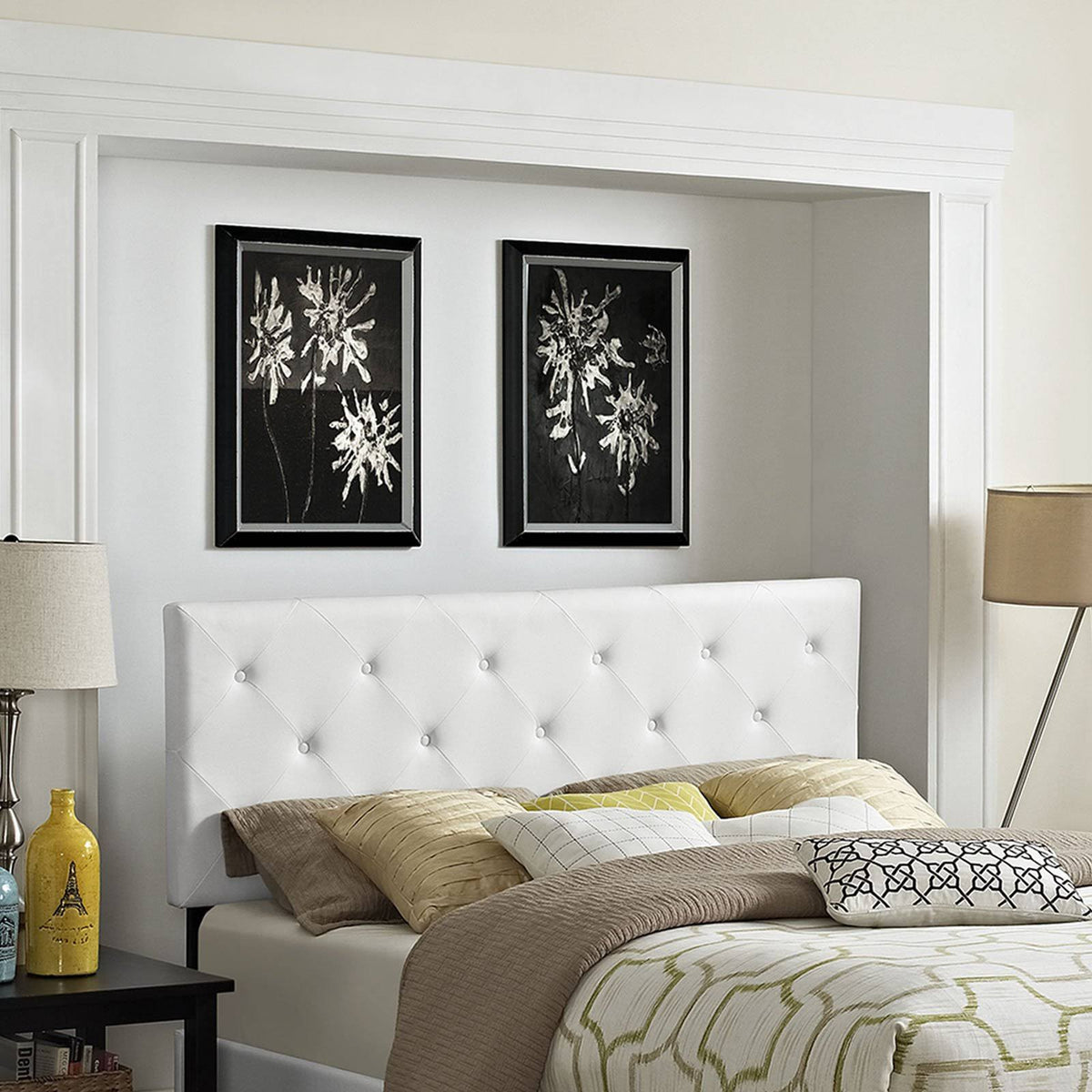 Black Full Vinyl Headboard P499