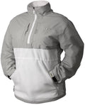 1/4 Zip Wht/Gray Z595