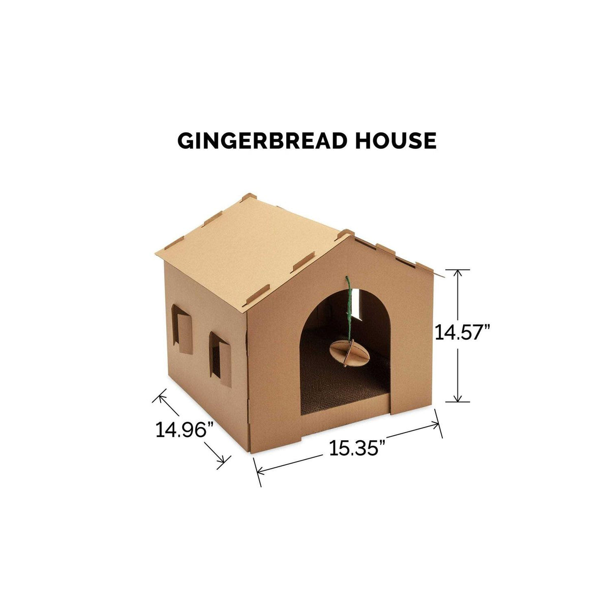 Corrugated Cat Scratcher House with Catnip X269