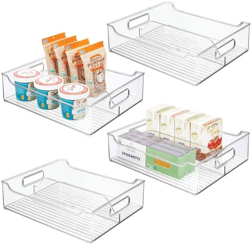 4 Pack Clear Plastic Food Storage Bin L267