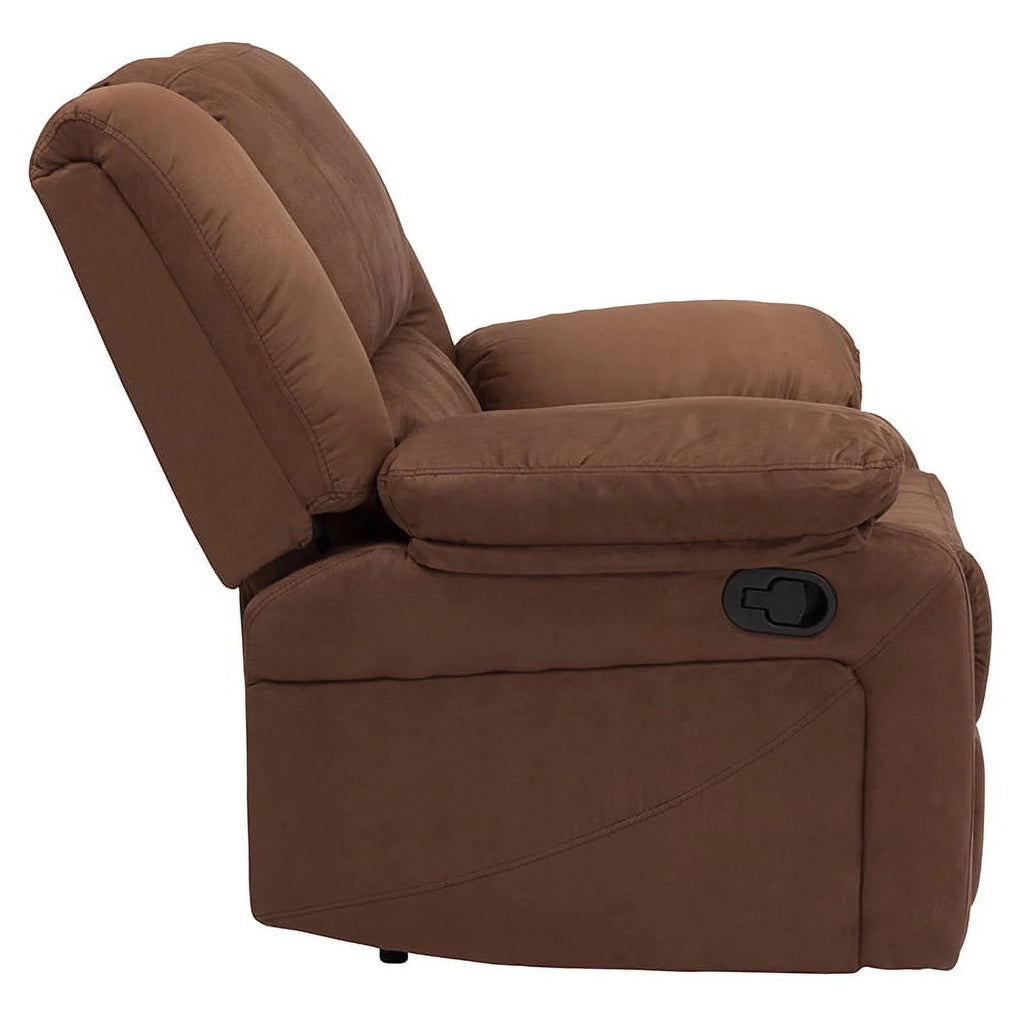 Chocolate Brown Microfiber Recliner V8887