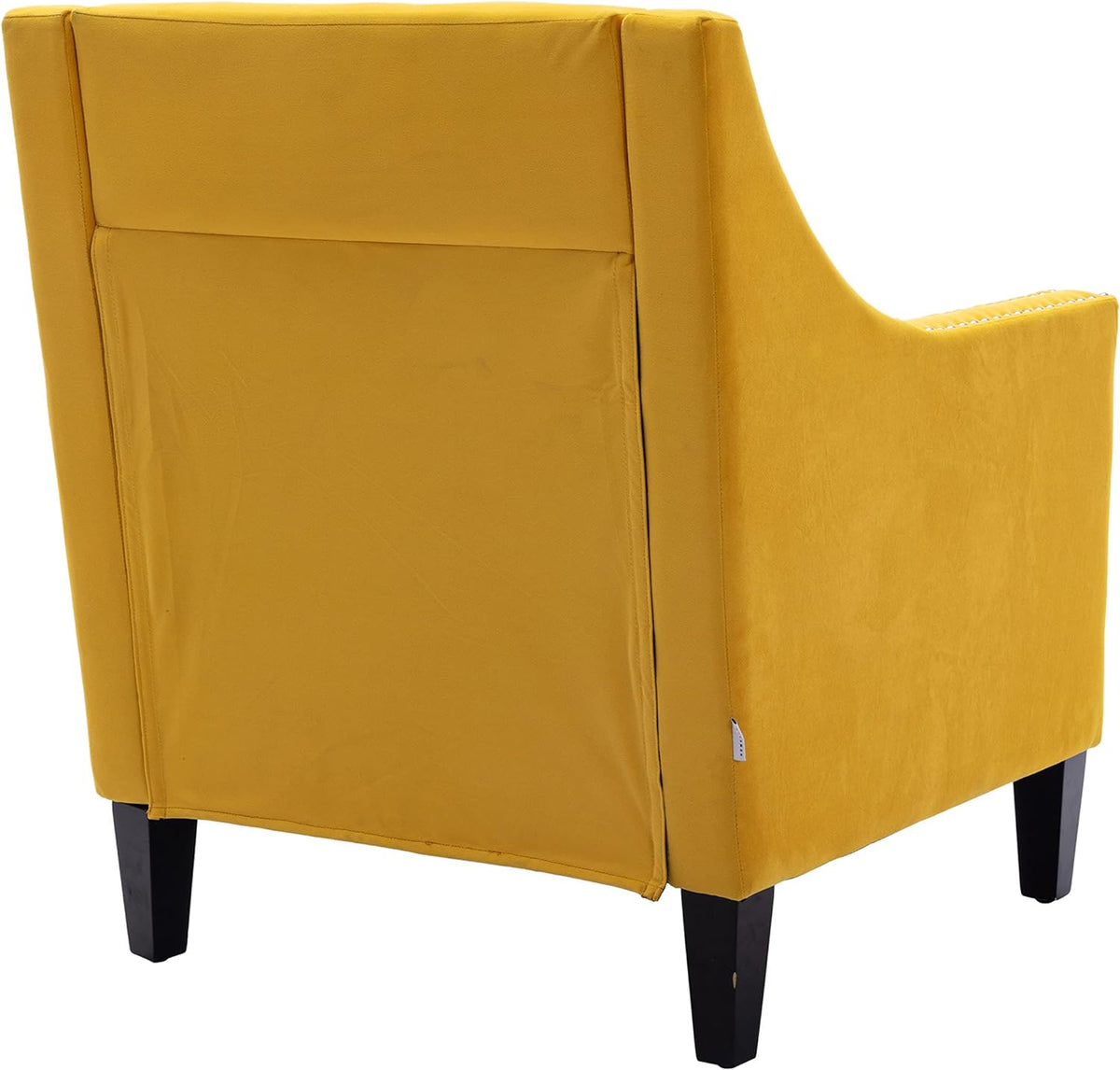 Velvet Accent Chair with Wood Legs E2077